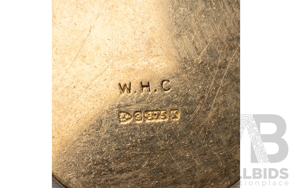 9ct 'The Lord's Prayer' Medallion Pendant, 16mm, 2.06 Grams