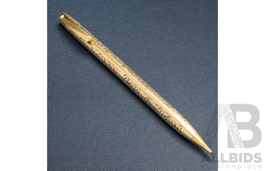 Schaeffer Vintage 12ct Gold Filled Retractable Lead Pencil