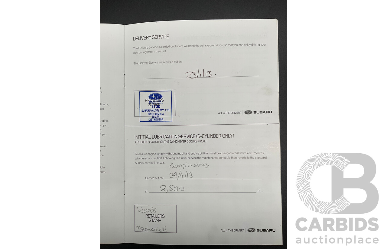 1/2013 Subaru Forester 2.5i-L MY13 4d Wagon Satin White Pearl 2.5L