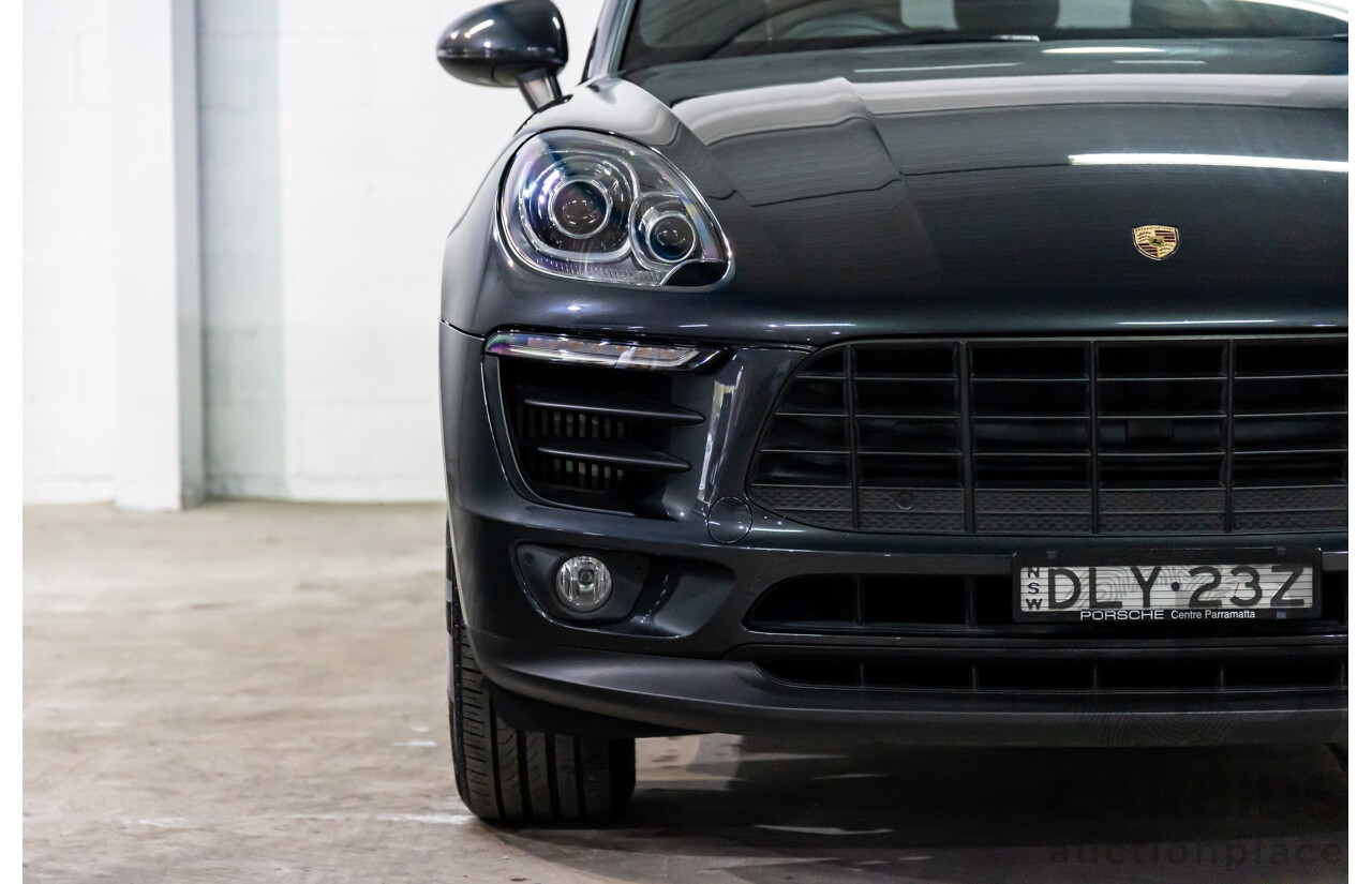 04/2017 Porsche Macan S (AWD) MY17 4d Wagon Volcano Grey Metallic Turbo V6 3.0L