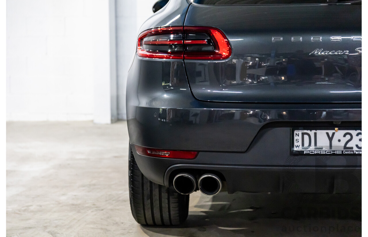 04/2017 Porsche Macan S (AWD) MY17 4d Wagon Volcano Grey Metallic Turbo V6 3.0L