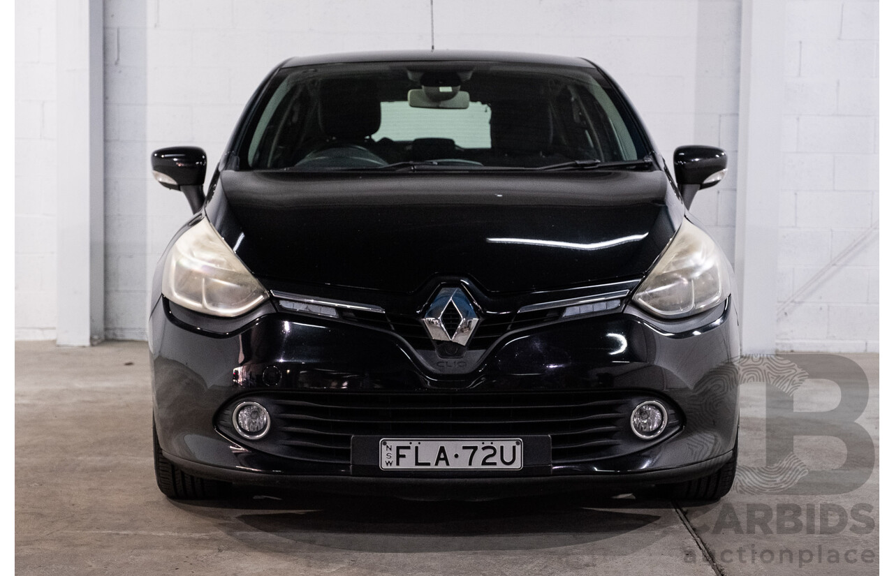 4/2014 Renault Clio Expression X98 5d Hatchback Diamond Black Turbo 1.2L