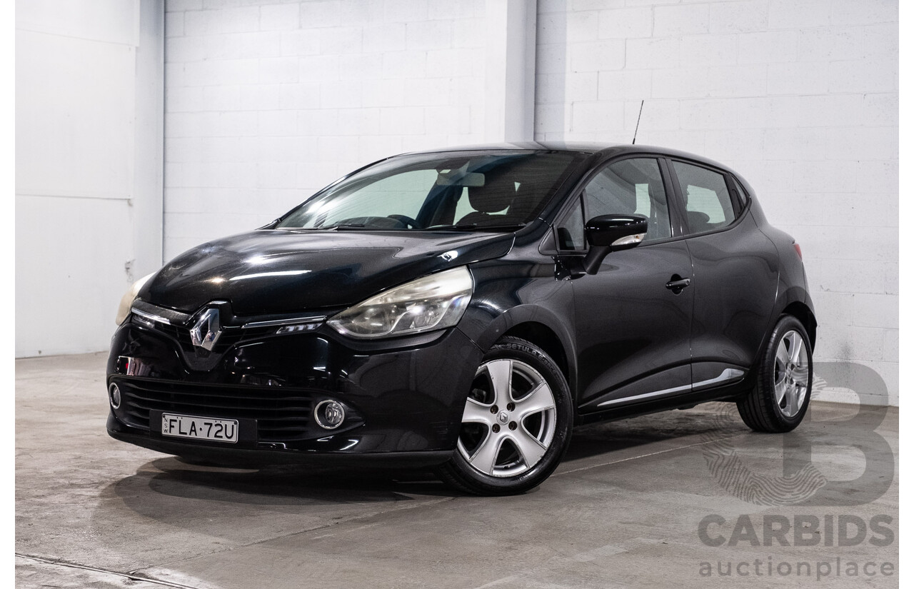 4/2014 Renault Clio Expression X98 5d Hatchback Diamond Black Turbo 1.2L