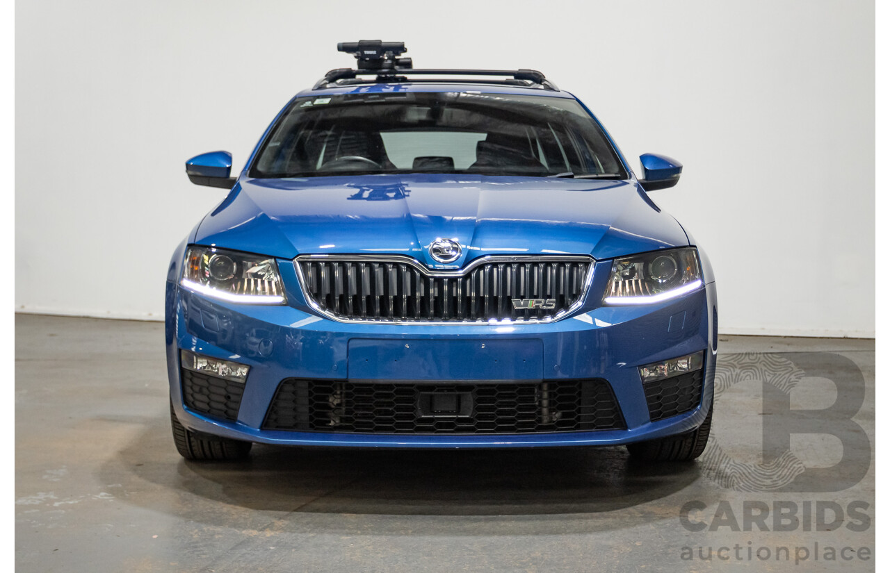 06/2015 Skoda Octavia RS 162 TSI NE MY15 4d Wagon Race Blue Metallic Turbo 2.0L