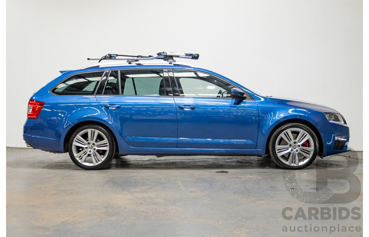 06/2015 Skoda Octavia RS 162 TSI NE MY15 4d Wagon Race Blue Metallic Turbo 2.0L
