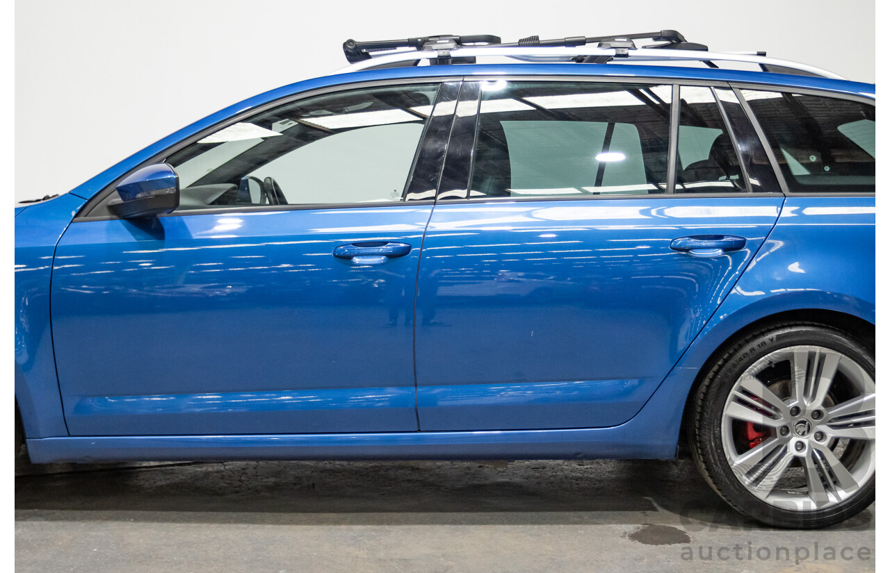 06/2015 Skoda Octavia RS 162 TSI NE MY15 4d Wagon Race Blue Metallic Turbo 2.0L