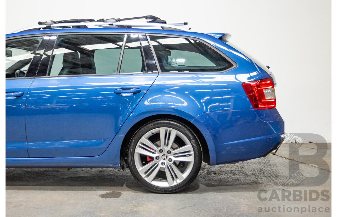 06/2015 Skoda Octavia RS 162 TSI NE MY15 4d Wagon Race Blue Metallic Turbo 2.0L