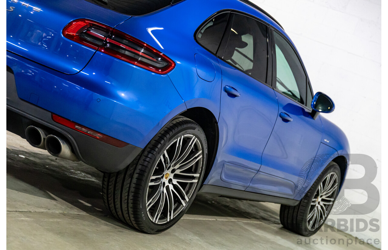 01/2016 Porsche Macan S Diesel (AWD) MY16 4d Wagon Sapphire Blue Metallic Turbo Diesel 3.0L