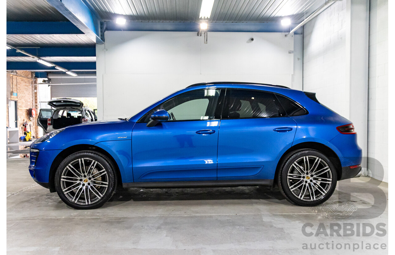 01/2016 Porsche Macan S Diesel (AWD) MY16 4d Wagon Sapphire Blue Metallic Turbo Diesel 3.0L