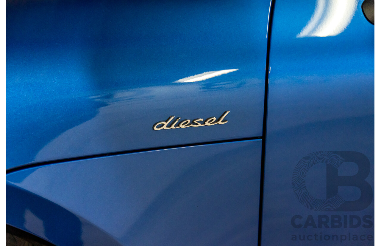 01/2016 Porsche Macan S Diesel (AWD) MY16 4d Wagon Sapphire Blue Metallic Turbo Diesel 3.0L