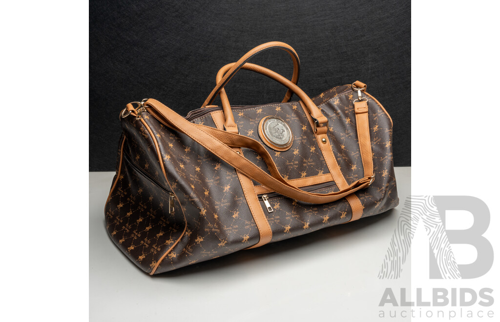 Beverly Hills Polo Club Travel Duffle Tote Bag, with Crossbody Strap