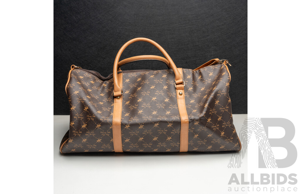 Beverly Hills Polo Club Travel Duffle Tote Bag, with Crossbody Strap