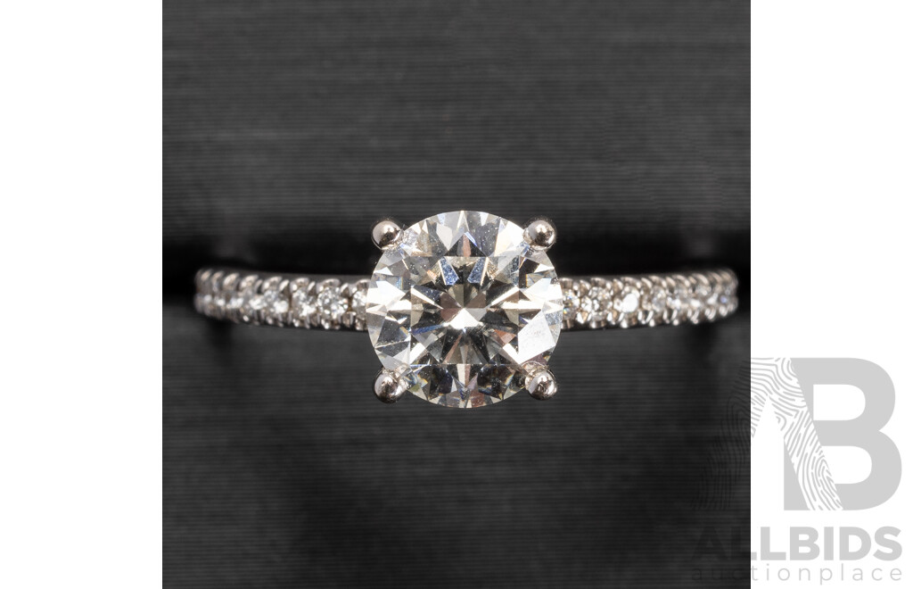 Michael Hill 14ct Lab Grown Diamond Engagement Ring, TDW 1.14ct, Size N, 2.58 Grams