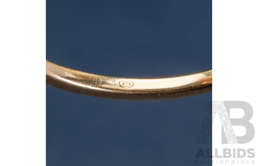 9ct Diamond Daisy Ring, TDW 0.05ct, Size O, 1.39 Grams