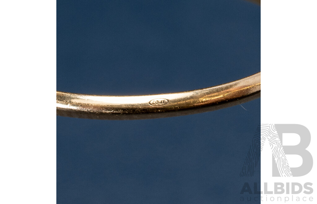 9ct Diamond Daisy Ring, TDW 0.05ct, Size O, 1.39 Grams