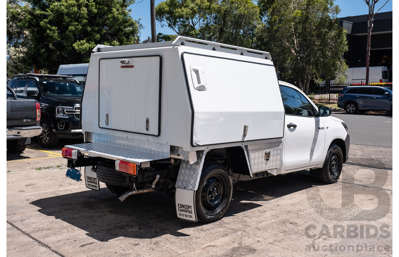 11/2023 Toyota Hilux Workmate (4x2) TGN121R C/Chas Glacier White 2.7L
