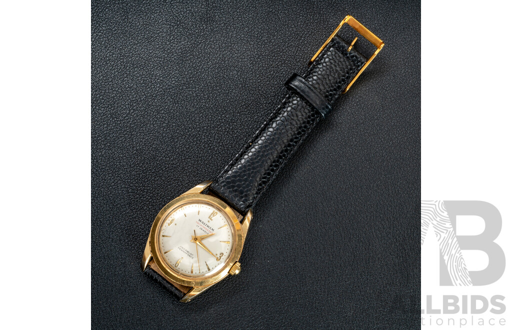 Waltham Yacht Master 17 Jewels Incabloc Permaforce Vintage Watch