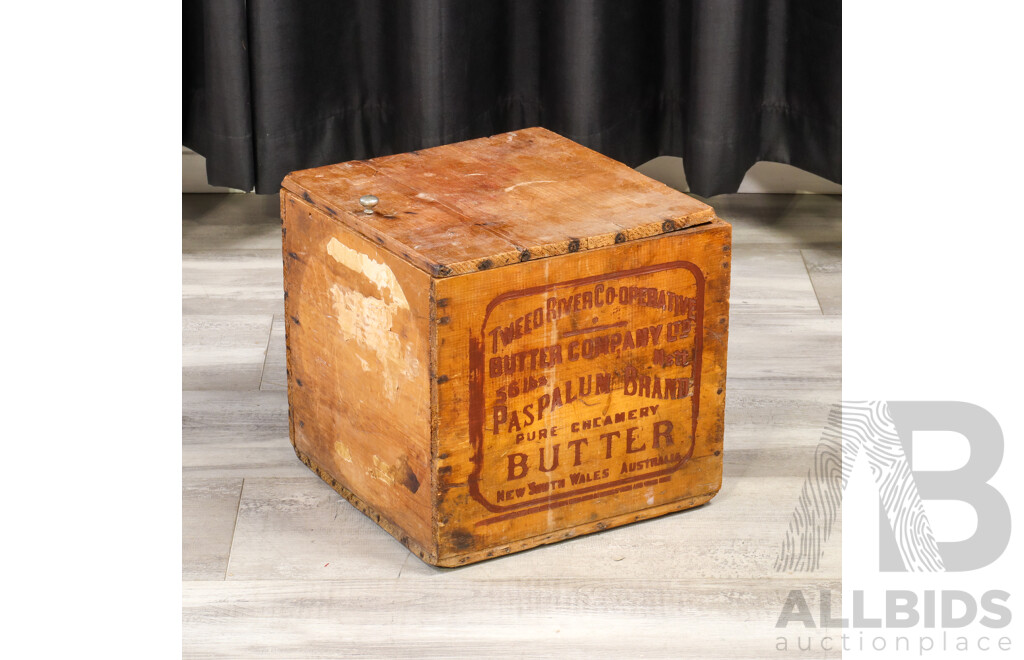 Vintage Tweed River Co Butter Box