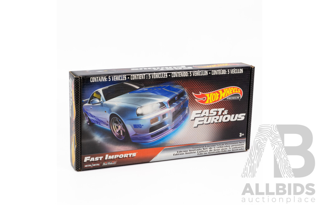Boxed Hot Wheels Real Riders Fast & Furious Fast Imports Set