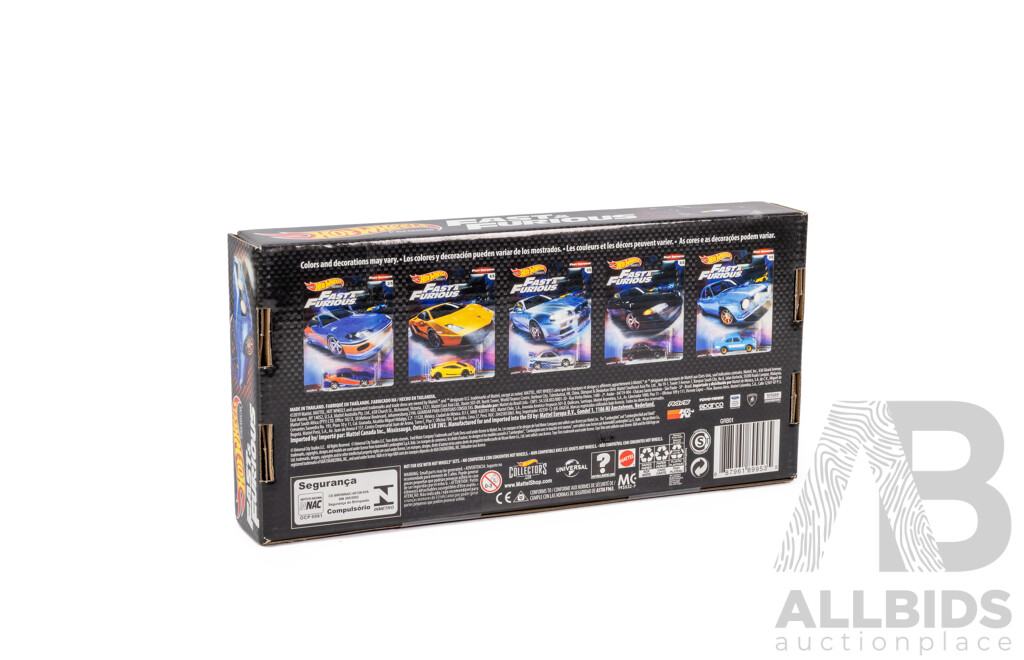 Boxed Hot Wheels Real Riders Fast & Furious Fast Imports Set