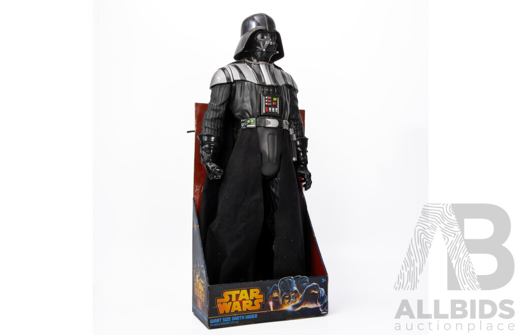 Boxed Vintage Jakks Pacific Large Articulated Darth Vader Figure