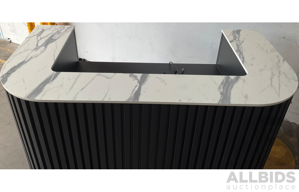 Modern Marble Top Reception Desk