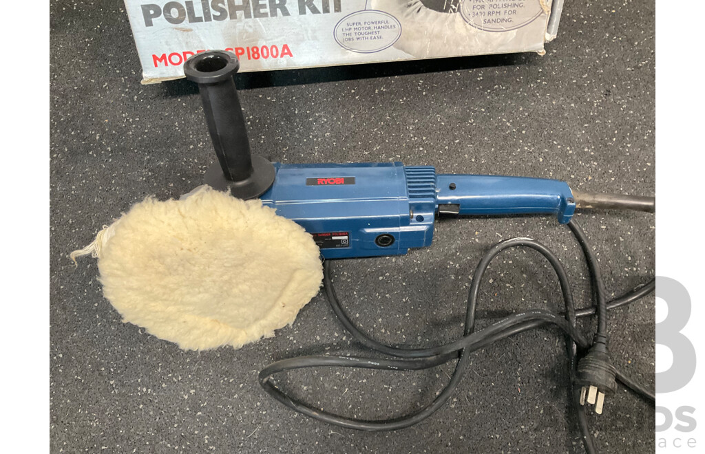 Vintage RYOBI Tradeline Sander Polisher Kit