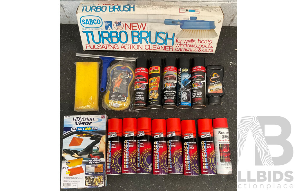 Assorted Automotive Cleanining Products