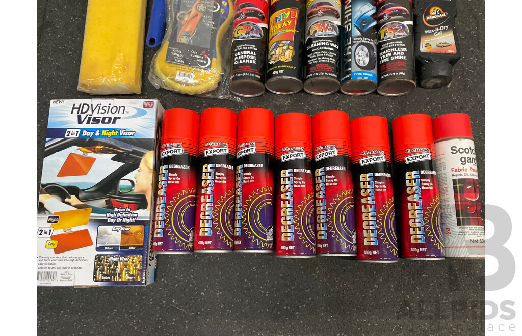 Assorted Automotive Cleanining Products