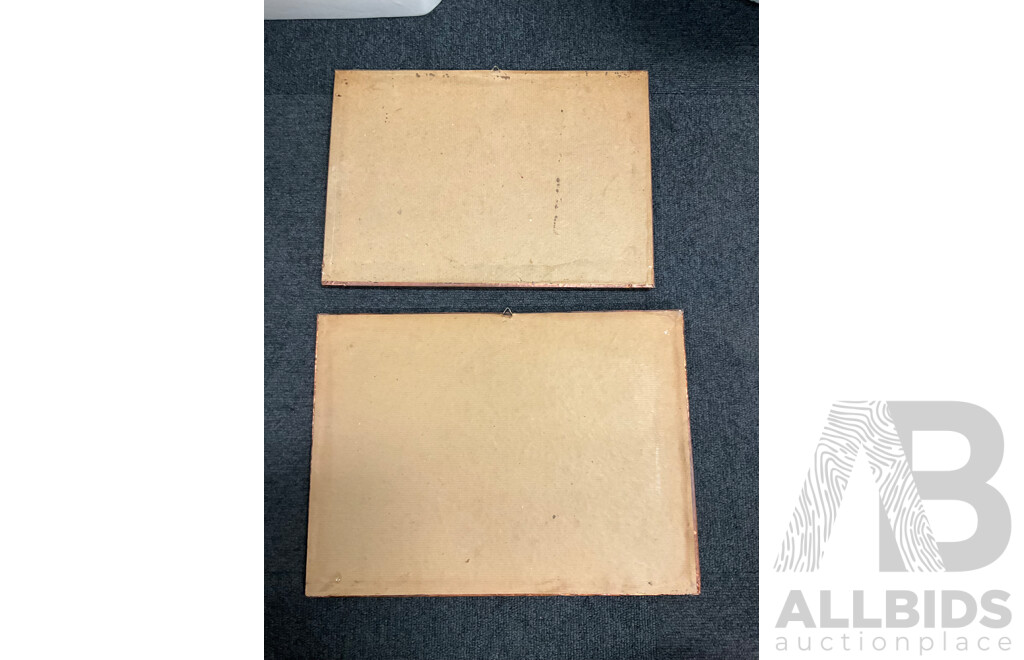 Assorted Decor, Including Capodimonte Pedestal Stand and Flower Basket, Large Vase and Two Plaques - Lot of 5