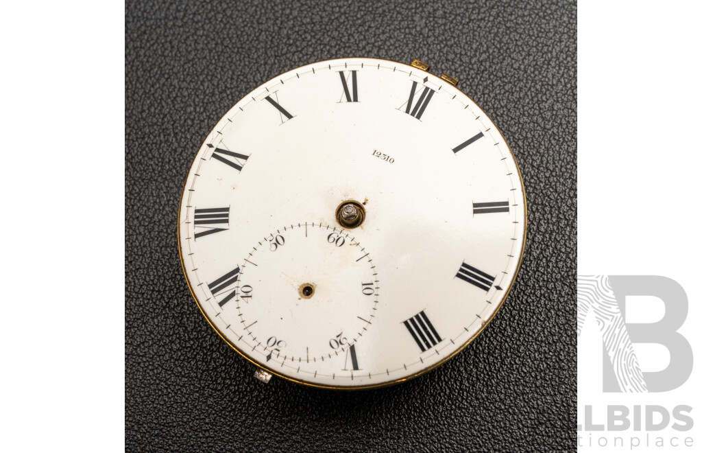 James McCabe Royal Exchange Verge Fuses Pocket Watch Movement, 44mm