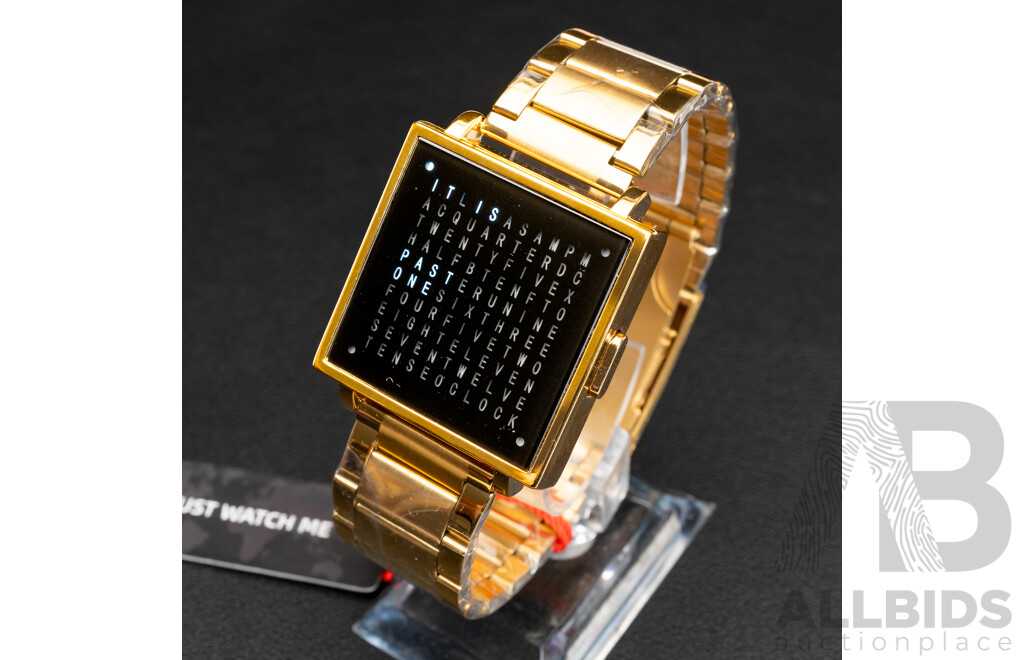 NEW - SKMEI LED Digital Wrist Watch, 2388, 35mm Gold Tone