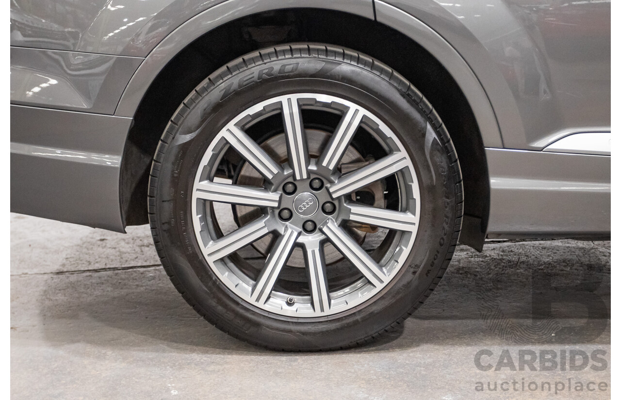 03/2017 Audi Q7 3.0 TDI QUATTRO (AWD) 4M MY17 4D Wagon Graphite Grey Metallic Turbo Diesel (200KW) 3.0L - 7 Seater