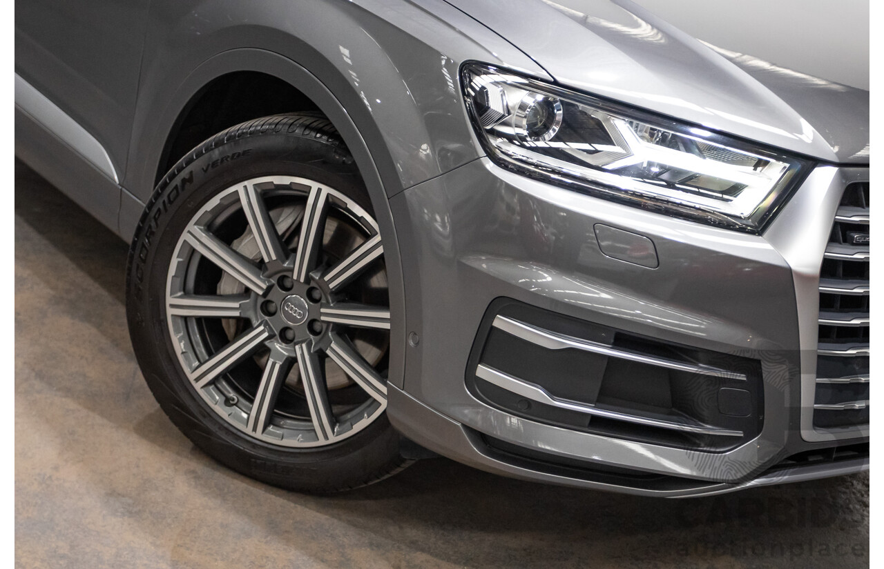 03/2017 Audi Q7 3.0 TDI QUATTRO (AWD) 4M MY17 4D Wagon Graphite Grey Metallic Turbo Diesel (200KW) 3.0L - 7 Seater