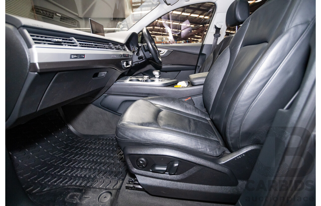 03/2017 Audi Q7 3.0 TDI QUATTRO (AWD) 4M MY17 4D Wagon Graphite Grey Metallic Turbo Diesel (200KW) 3.0L - 7 Seater