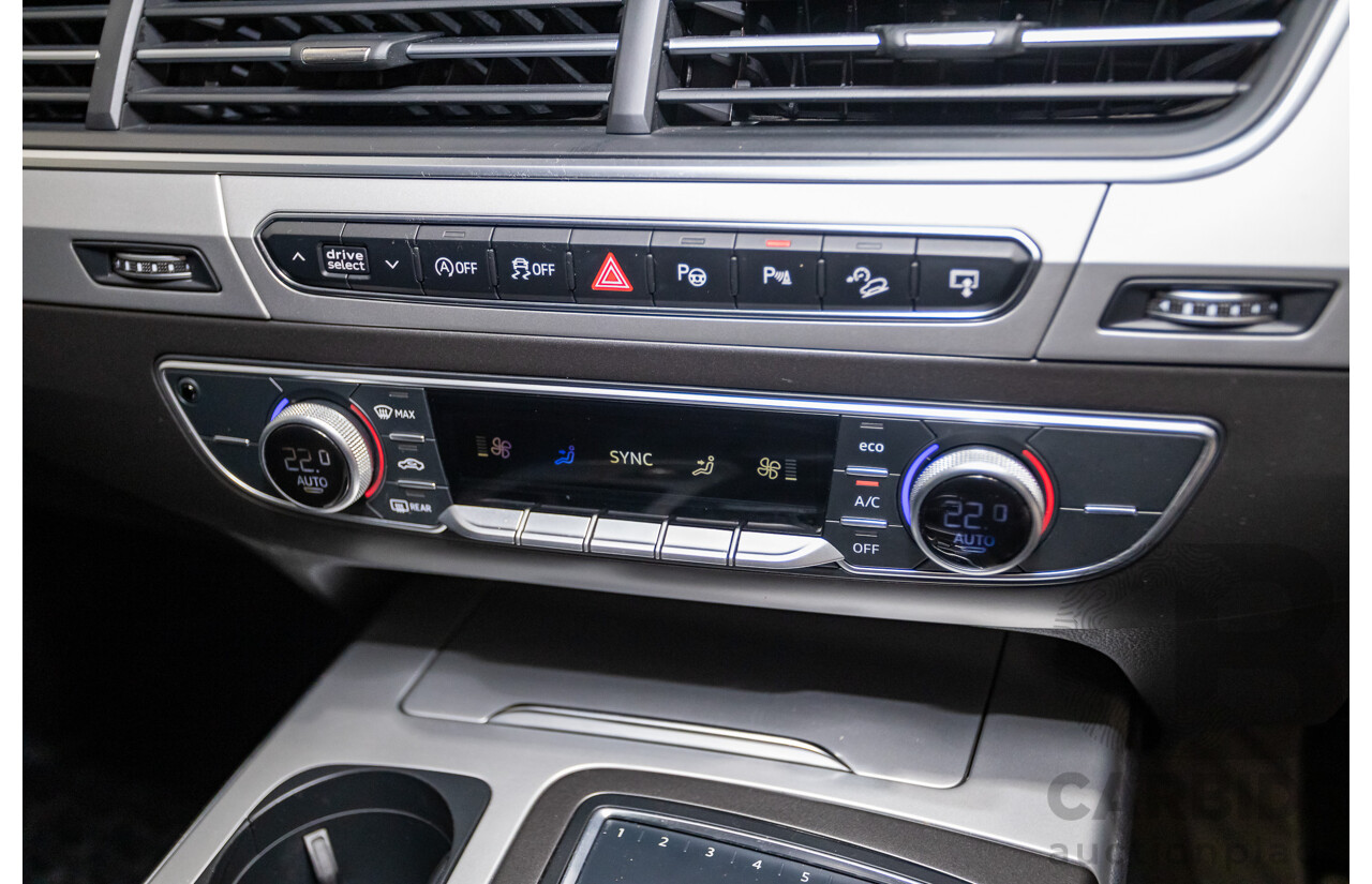 03/2017 Audi Q7 3.0 TDI QUATTRO (AWD) 4M MY17 4D Wagon Graphite Grey Metallic Turbo Diesel (200KW) 3.0L - 7 Seater