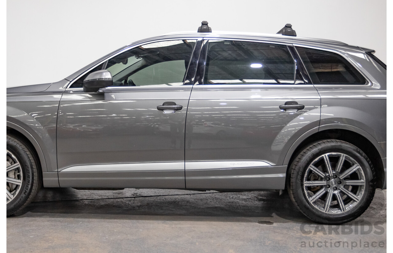 03/2017 Audi Q7 3.0 TDI QUATTRO (AWD) 4M MY17 4D Wagon Graphite Grey Metallic Turbo Diesel (200KW) 3.0L - 7 Seater
