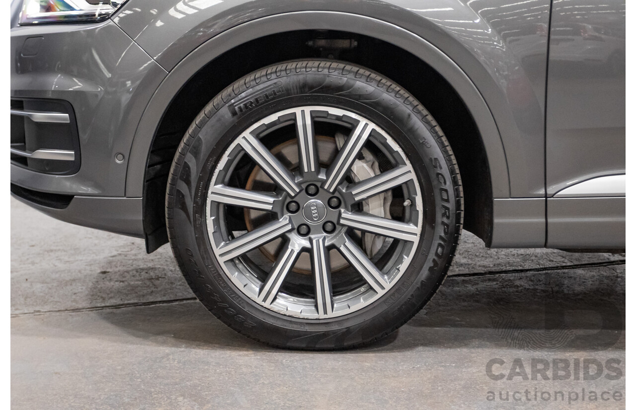 03/2017 Audi Q7 3.0 TDI QUATTRO (AWD) 4M MY17 4D Wagon Graphite Grey Metallic Turbo Diesel (200KW) 3.0L - 7 Seater