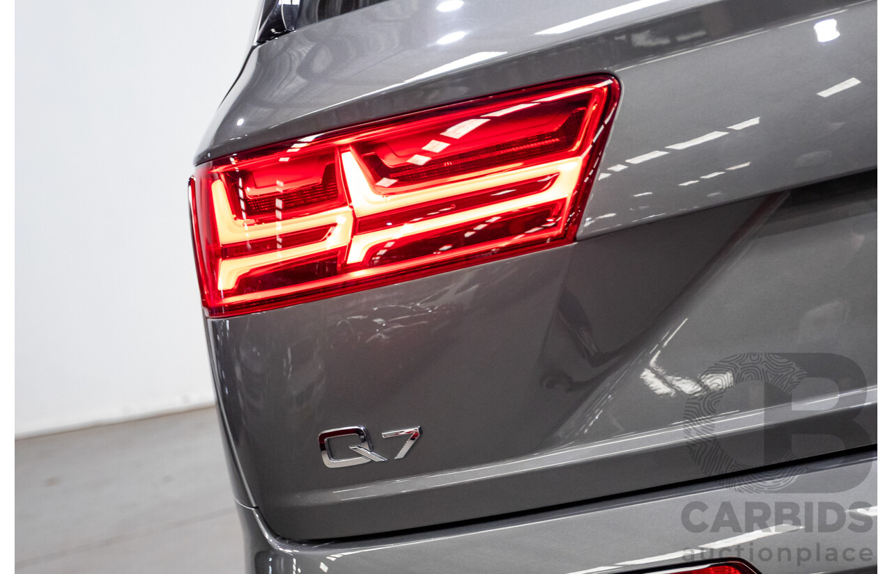 03/2017 Audi Q7 3.0 TDI QUATTRO (AWD) 4M MY17 4D Wagon Graphite Grey Metallic Turbo Diesel (200KW) 3.0L - 7 Seater