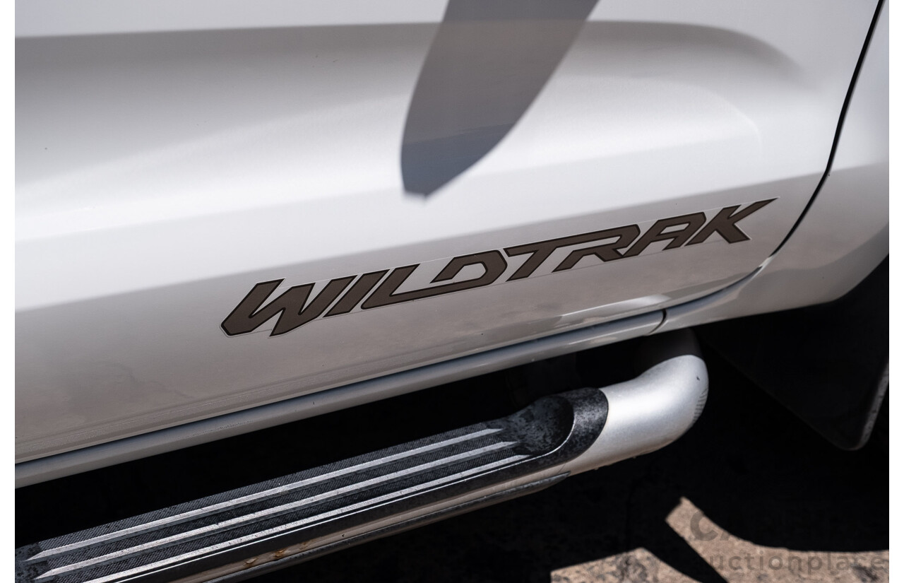 6/2015 Ford Ranger Wildtrak 3.2 (4x4) PX Crew Cab Utility Cool White Turbo Diesel 3.2L