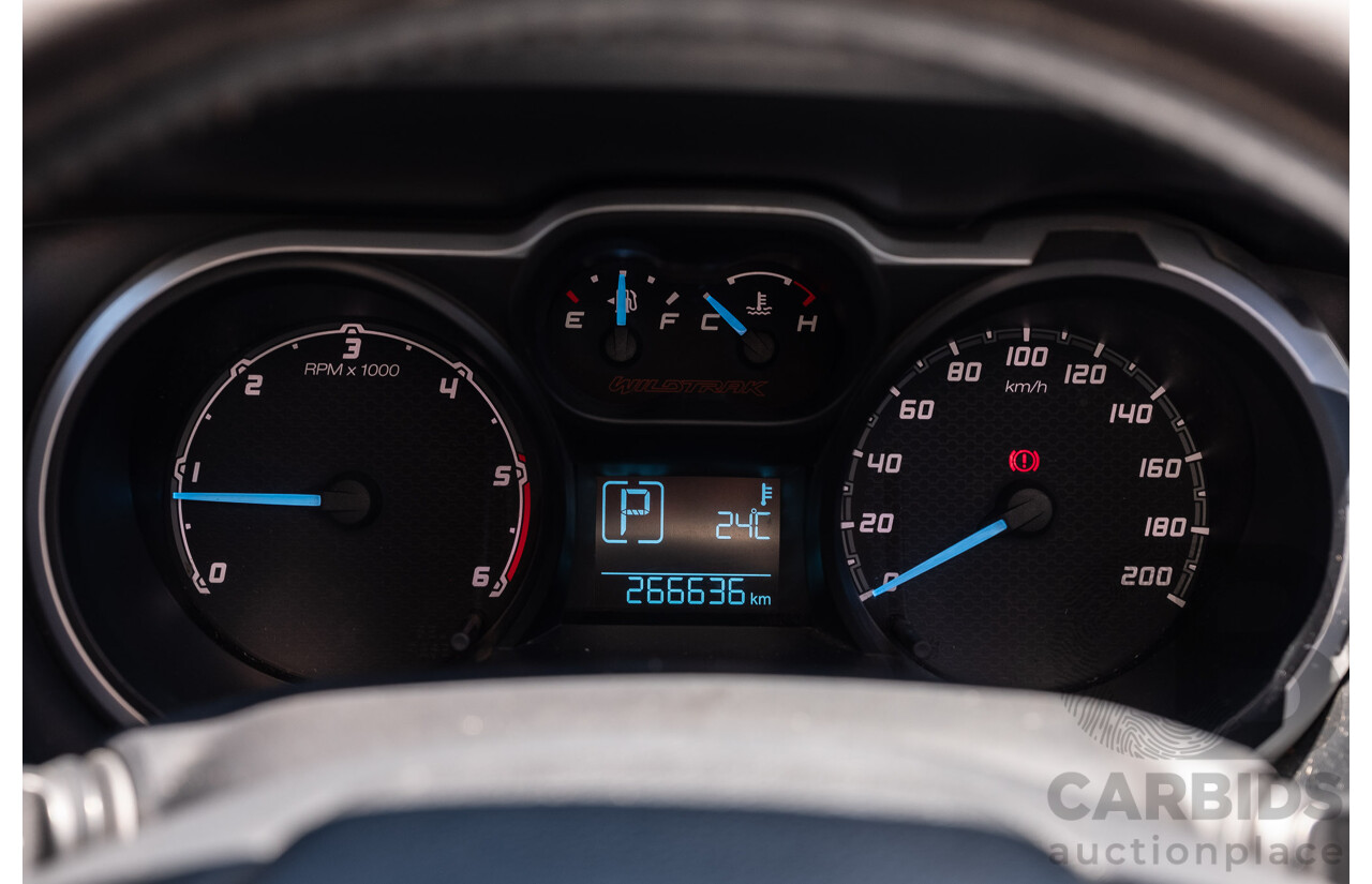 6/2015 Ford Ranger Wildtrak 3.2 (4x4) PX Crew Cab Utility Cool White Turbo Diesel 3.2L