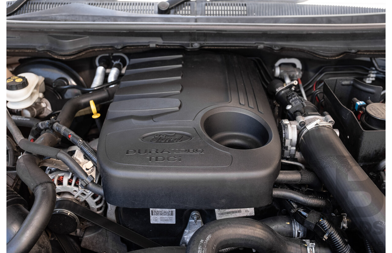 6/2015 Ford Ranger Wildtrak 3.2 (4x4) PX Crew Cab Utility Cool White Turbo Diesel 3.2L