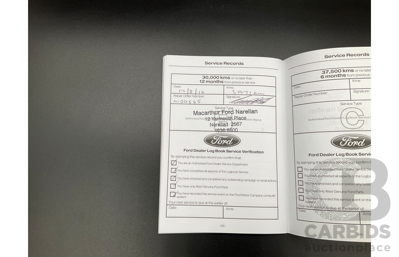 6/2015 Ford Ranger Wildtrak 3.2 (4x4) PX Crew Cab Utility Cool White Turbo Diesel 3.2L