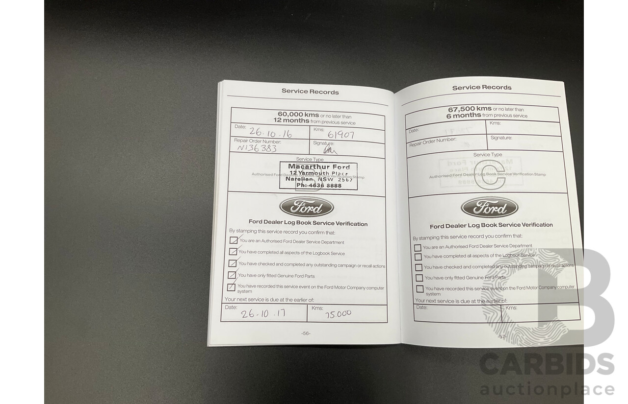 6/2015 Ford Ranger Wildtrak 3.2 (4x4) PX Crew Cab Utility Cool White Turbo Diesel 3.2L