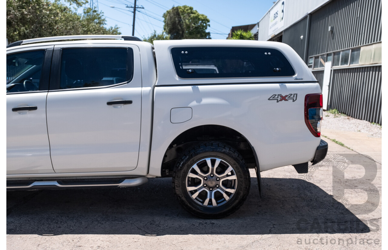 6/2015 Ford Ranger Wildtrak 3.2 (4x4) PX Crew Cab Utility Cool White Turbo Diesel 3.2L