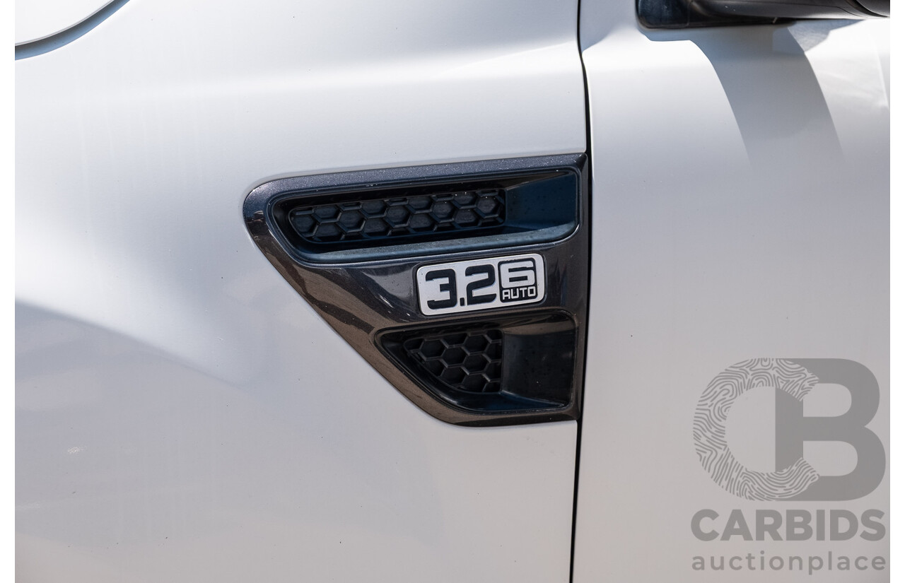 6/2015 Ford Ranger Wildtrak 3.2 (4x4) PX Crew Cab Utility Cool White Turbo Diesel 3.2L