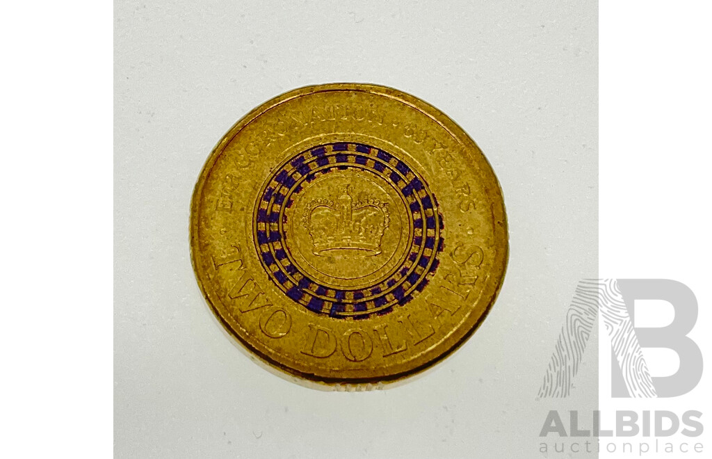 Australian 2013 Two Dollar Coin, QE2 Sixty Years Coronation