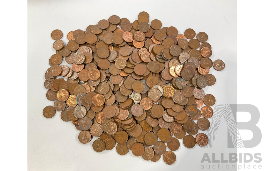 Collection of Australian Two Cent Coins, Examples Spanning 1966 to 1989 - Approximately 2.2 Kilograms
