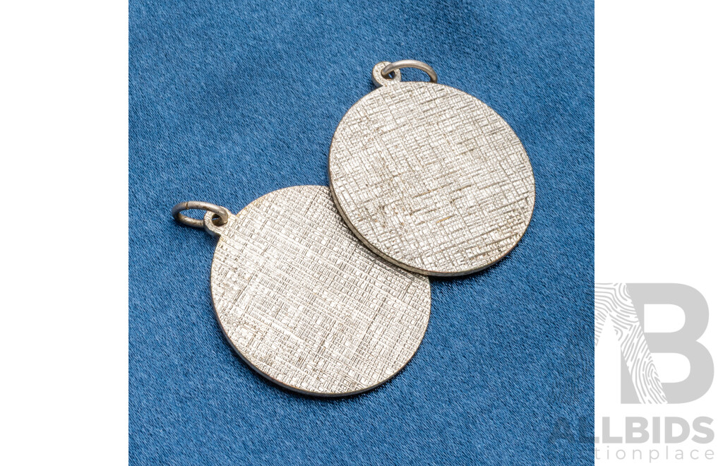 Post WW2 West German Souvenir Pendants - Lot of 2