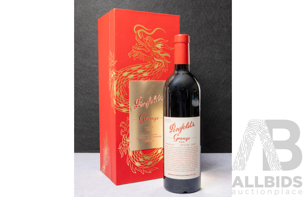 Year of the Dragon Penfolds Grange Bin 95 Vintage 2019 in Presentation Box